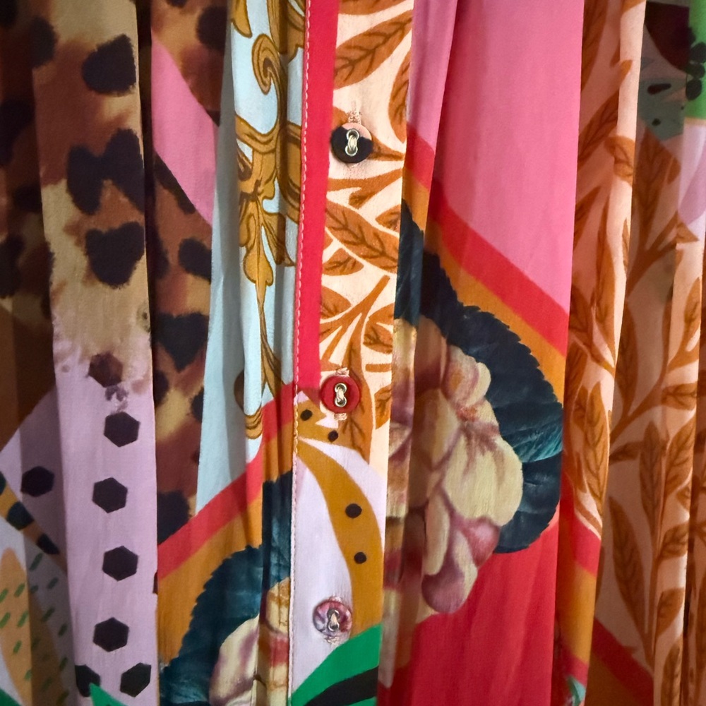 Geisha Designs Collage Midi Dress - Size S (Oversized) - Multicolor - NWT/Flawed - Picture 6 of 12